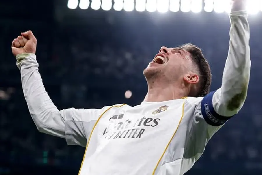 Hattrick Federico Valverde Bawa Real Madrid Hancurkan Manchester City 3-0 di Liga Champions Federico Valverde mencetak hattrick saat Real Madrid mengalahkan Manchester City 3-0 pada leg pertama 16 besar Liga Champions 2025/2026.